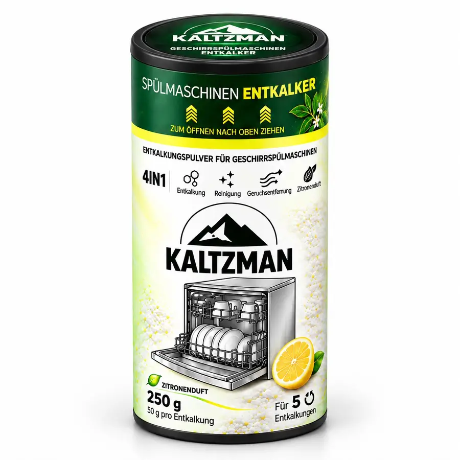 KALTZMAN Spülmaschinen Entkalker mit Zitronenduft, 250 g